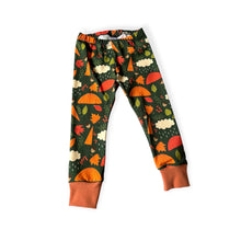 Load image into Gallery viewer, Green Autumn Rainy Days Baby &amp; Children&#39;s Leggings • ORGANIC • READY TO SHIP •Kids • 18-24 Months •
