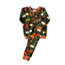 Load image into Gallery viewer, Green Autumn Rainy Days Baby &amp; Children&#39;s Cuffed Top • ORGANIC • READY TO SHIP • 12-18 Months •
