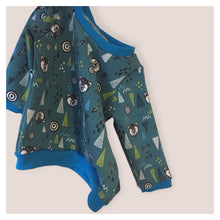 Load image into Gallery viewer, Teal Bears &amp; Arrows Baby &amp; Children&#39;s Lightweight Jumper • MADE TO ORDER • Kids Jumper •
