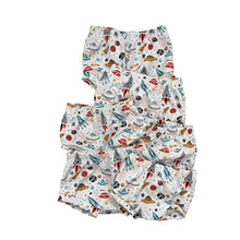 Load image into Gallery viewer, White Space Rockets Baby &amp; Children&#39;s Bummies • READY TO SHIP • Kids Shorts •
