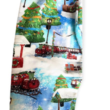 Load image into Gallery viewer, Christmas Trains Baby &amp; Children&#39;s Lightweight Joggers • READY to SHIP • 3-4 Years • Kids •
