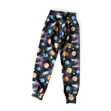 Load image into Gallery viewer, Blue Space, Planets &amp; Rockets Baby &amp; Children&#39;s Loungewear Set • ORGANIC • MADE TO ORDER • Kids •
