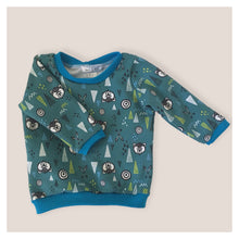 Load image into Gallery viewer, Teal Bears &amp; Arrows Baby &amp; Children&#39;s Lightweight Jumper • MADE TO ORDER • Kids Jumper •
