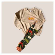 Load image into Gallery viewer, Green Autumn Rainy Days Baby &amp; Children&#39;s Leggings • ORGANIC • MADE TO ORDER •Kids •
