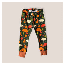 Load image into Gallery viewer, Green Autumn Rainy Days Baby &amp; Children&#39;s Leggings • ORGANIC • READY TO SHIP •Kids • 18-24 Months •
