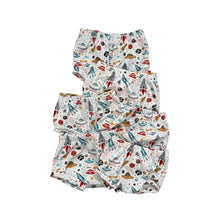 Load image into Gallery viewer, White Space Rockets Baby &amp; Children&#39;s Bummies • READY TO SHIP • Kids Shorts •
