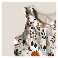 Load image into Gallery viewer, Autumn Days Pumpkins Baby &amp; Children&#39;s Romper • ORGANIC • MADE TO ORDER • Kids Romper •
