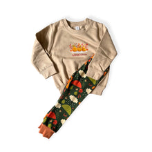 Load image into Gallery viewer, Green Autumn Rainy Days Baby &amp; Children&#39;s Leggings • ORGANIC • MADE TO ORDER •Kids •
