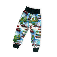 Load image into Gallery viewer, Christmas Trains Baby &amp; Children&#39;s Lightweight Joggers • READY to SHIP • 3-4 Years • Kids •
