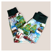 Load image into Gallery viewer, Christmas Trains Baby &amp; Children&#39;s Lightweight Joggers • READY to SHIP • 3-4 Years • Kids •
