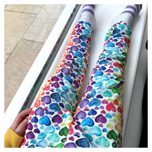 Load image into Gallery viewer, Rainbow Heart Baby &amp; Child Leggings • READY TO SHIP • Kids •
