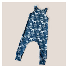 Load image into Gallery viewer, Blue Polar Bear Baby &amp; Children’s Romper • MADE TO ORDER • Kids Romper •
