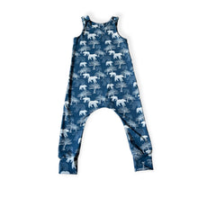 Load image into Gallery viewer, Blue Polar Bear Baby &amp; Children’s Romper • MADE TO ORDER • Kids Romper •
