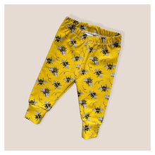 Load image into Gallery viewer, Yellow Bees Baby &amp; Children&#39;s Organic Leggings • READY TO SHIP • Kids Leggings •
