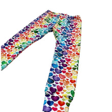 Load image into Gallery viewer, Rainbow Heart Baby &amp; Child Leggings • READY TO SHIP • Kids •
