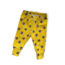 Load image into Gallery viewer, Yellow Bees Baby &amp; Children&#39;s Organic Leggings • READY TO SHIP • Kids Leggings •
