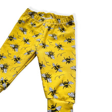 Load image into Gallery viewer, Yellow Bees Baby &amp; Children&#39;s Organic Leggings • READY TO SHIP • Kids Leggings •
