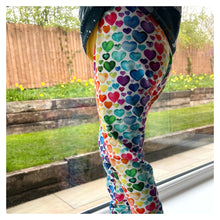 Load image into Gallery viewer, Rainbow Heart Baby &amp; Child Leggings • READY TO SHIP • Kids •
