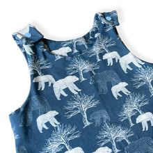 Load image into Gallery viewer, Blue Polar Bear Baby &amp; Children’s Romper • MADE TO ORDER • Kids Romper •
