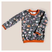 Load image into Gallery viewer, Autumn Pumpkins Baby &amp; Children&#39;s Jumper • READY TO SHIP • 12-18 Months •
