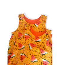 Load image into Gallery viewer, Orange Watermelons Baby &amp; Children&#39;s Romper • MADE TO ORDER • Kids Romper •
