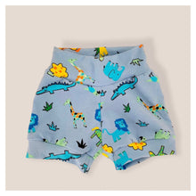 Load image into Gallery viewer, Blue Jungle Animals Baby &amp; Children&#39;s Cuffed Shorts • READY TO SHIP • 6-9 Months •
