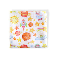 Load image into Gallery viewer, Muslin Square Cloth • Space • READY TO SHIP • Baby Accessories •
