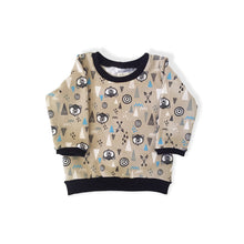 Load image into Gallery viewer, Grey Bears &amp; Teepees Baby &amp; Children&#39;s Lightweight Jumper • MADE to ORDER • Kids Jumper •
