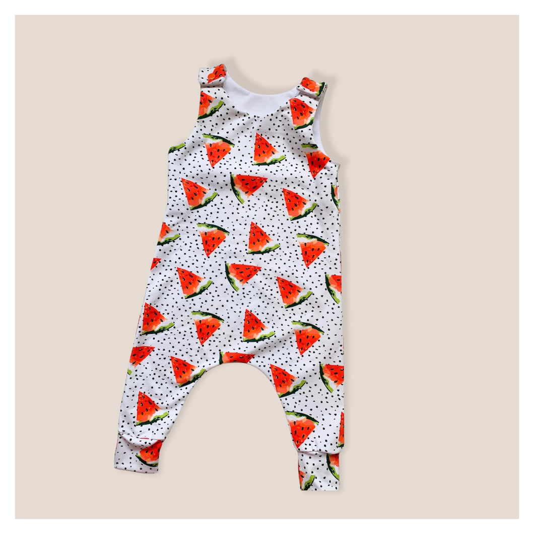 White Watermelons Baby & Children's Romper • MADE TO ORDER • Kids Romper •