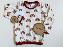 Load image into Gallery viewer, Autumn Rainbows Baby &amp; Children&#39;s Cuffed Top • ORGANIC • MADE TO ORDER •
