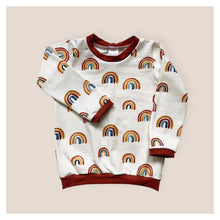 Load image into Gallery viewer, Autumn Rainbows Baby &amp; Children&#39;s Cuffed Top • ORGANIC • MADE TO ORDER •
