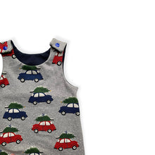 Load image into Gallery viewer, Grey Christmas Cars Baby &amp; Children&#39;s Romper • READY TO SHIP • Kids •
