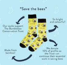 Load image into Gallery viewer, Save The Bees Bamboo Socks for Kids • READY TO SHIP •
