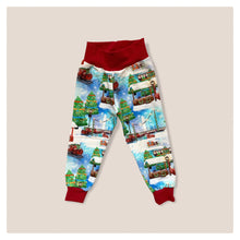 Load image into Gallery viewer, Christmas Trains Baby &amp; Children&#39;s Lightweight Joggers • MADE TO ORDER • Kids Joggers •
