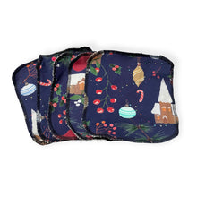 Load image into Gallery viewer, Reusable Baby &amp; Children&#39;s Wipes • Christmas Scene • READY TO SHIP •
