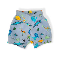 Load image into Gallery viewer, Blue Jungle Animals Baby &amp; Children&#39;s Cuffed Shorts • READY TO SHIP • 6-9 Months •
