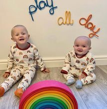 Load image into Gallery viewer, Autumn Rainbows Baby &amp; Children&#39;s Cuffed Top • ORGANIC • MADE TO ORDER •
