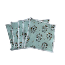 Load image into Gallery viewer, Reusable Wipes • Green Lions • READY TO SHIP • Baby &amp; Children&#39;s • Kids •
