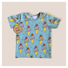 Load image into Gallery viewer, Blue Ice Creams Baby &amp; Children&#39;s T-Shirt • Organic • READY TO SHIP •
