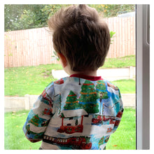 Load image into Gallery viewer, Christmas Trains Baby &amp; Children&#39;s Lightweight Joggers • MADE TO ORDER • Kids Joggers •
