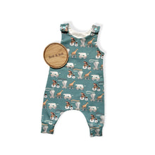 Load image into Gallery viewer, Animal Train Baby &amp; Children&#39;s Romper • MADE TO ORDER • Kids Romper •
