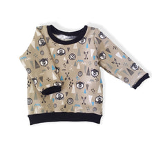 Load image into Gallery viewer, Grey Bears &amp; Teepees Baby &amp; Children&#39;s Lightweight Jumper • MADE to ORDER • Kids Jumper •
