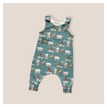 Load image into Gallery viewer, Animal Train Baby &amp; Children&#39;s Romper • MADE TO ORDER • Kids Romper •
