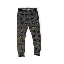 Load image into Gallery viewer, Grey Bees Baby and Children&#39;s Leggings • READY TO SHIP • Kids •
