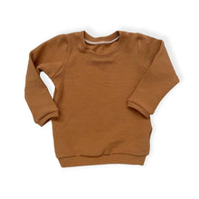 Load image into Gallery viewer, Caramel Ribbed Baby &amp; Children&#39;s Jumper • MADE TO ORDER • Kids Top •
