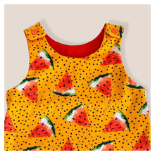 Load image into Gallery viewer, Orange Watermelons Baby &amp; Children&#39;s Romper • MADE TO ORDER • Kids Romper •
