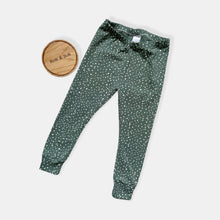 Load image into Gallery viewer, Dusty Green Spotty Baby &amp; Children&#39;s Leggings • MADE TO ORDER • Kids Leggings •
