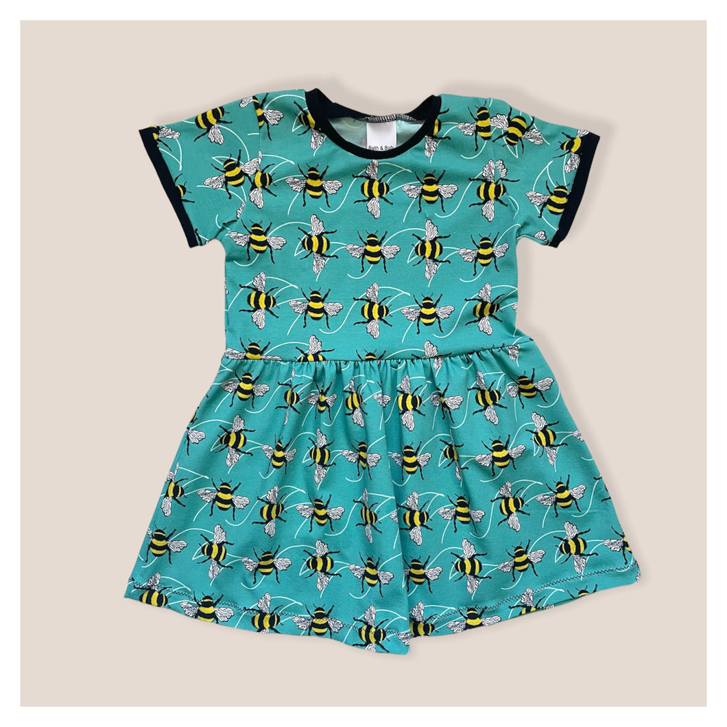 Blue Bees Baby & Children's Twirl Dress • ORGANIC • MADE TO ORDER • Kids Dress •