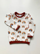 Load image into Gallery viewer, Autumn Rainbows Baby &amp; Children&#39;s Cuffed Top • ORGANIC • MADE TO ORDER •
