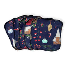 Load image into Gallery viewer, Reusable Baby &amp; Children&#39;s Wipes • Christmas Scene • READY TO SHIP •
